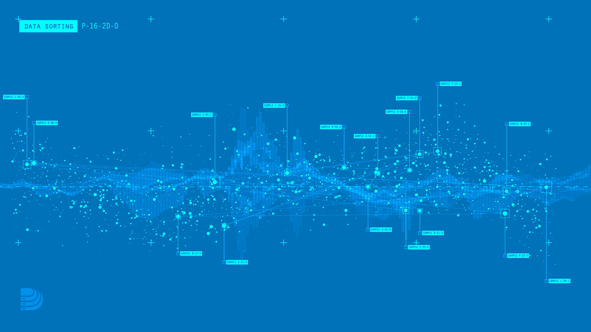 Data intelligence and storage analytics illustration